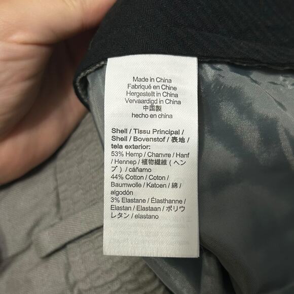 J. Crew Classic-Fit Hemp-Organic Cotton Blend Suit Pant NWT Men's Sz M Gray - Picture 6 of 7